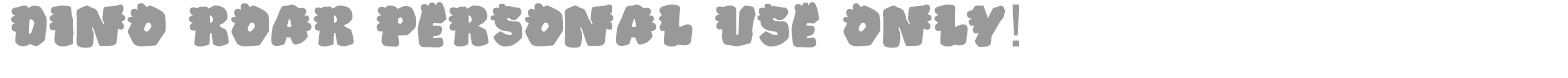 Dino Roar font preview